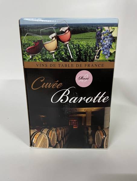 Acheter du rosé en cubi 5L vin de table de France cuvée Château la Barotte à Saint Adnré de Cubzac près de Bordeaux