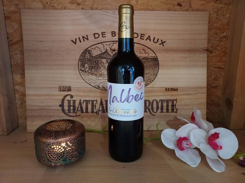 Acheter le Bordeaux Rouge 2021 récolte 100% Malbec du Château la Barotte région Nouvelle Aquitaine