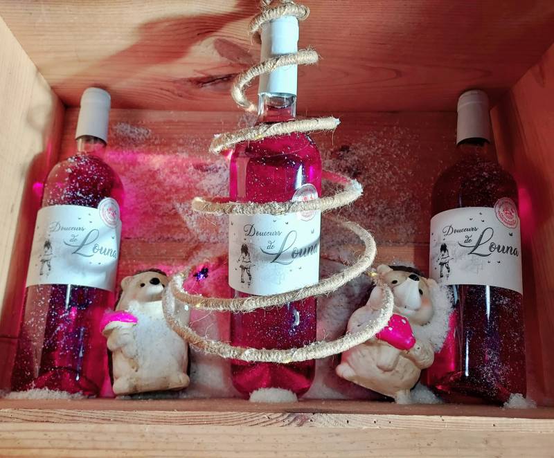 Acheter un coffret cadeau Les Douceurs de Louna rosé pour Noël vers Libourne