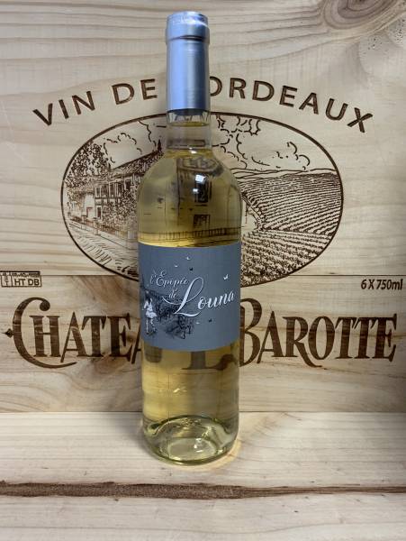 acheter du vin blanc sec l'épopée de Louna au château la Barotte Saint André de Cubzac prés de Bordeaux 33