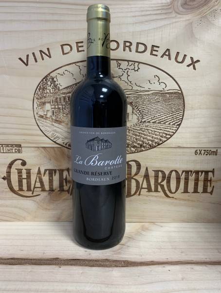 acheter un vin rouge Bordeaux 2018 Grande Réserve au domaine du Château la Barotte à Saint André de Cubzac prés de Bordeaux 33