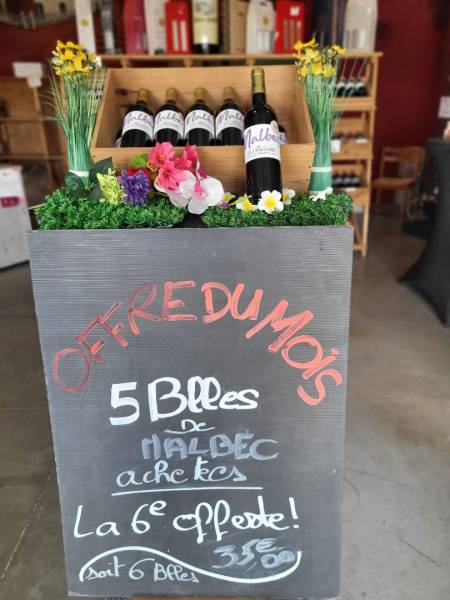 Promo Avril 2026 : Saint André de Cubzac - Bordeaux Rouge 100% Malbec 2021 – 6 bouteilles pour 35 € !